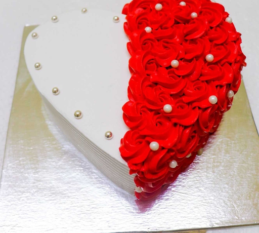 Rose Heart Cake